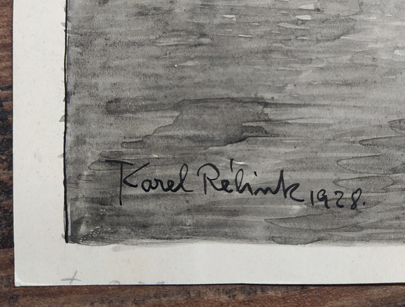 Rélink Karel – Knižní ilustrace, kresba tuší, 1928