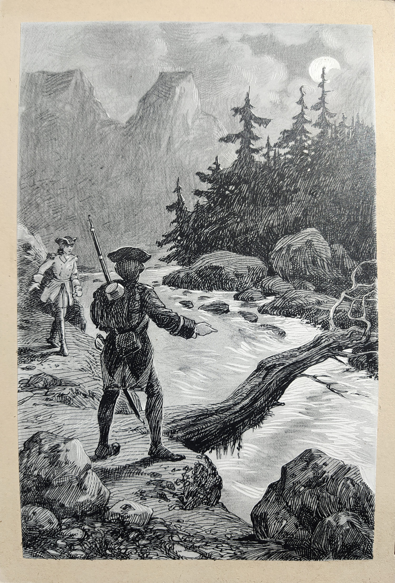 Flanderka Jaroslav – Knižní ilustrace, pět kreseb tuší, ca 1900