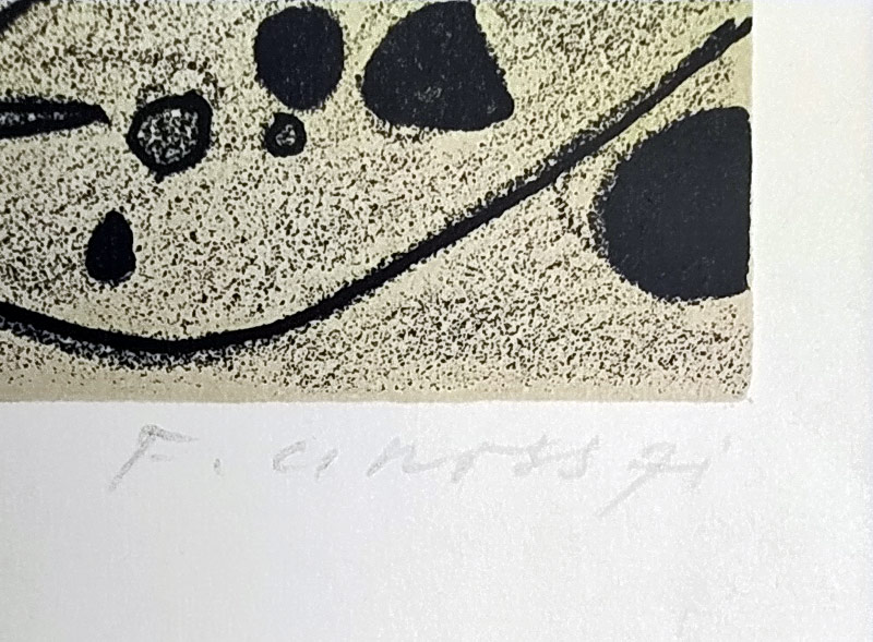 Gross František – Kompozice, barevná litografie s podtiskem, č. 197/200, 1971