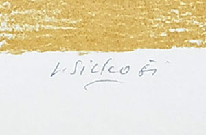 Sivko Václav – Vrba zpovědnice, původní barevná litografie, 1961