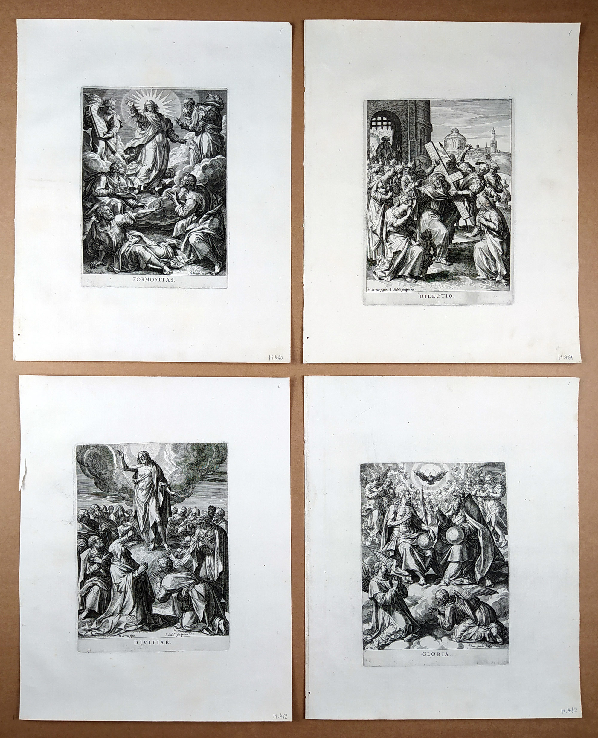 Sadeler Johann – Výjevy ze života Kristova, předloha Marten de Vos, osm původních mědirytů, 1585