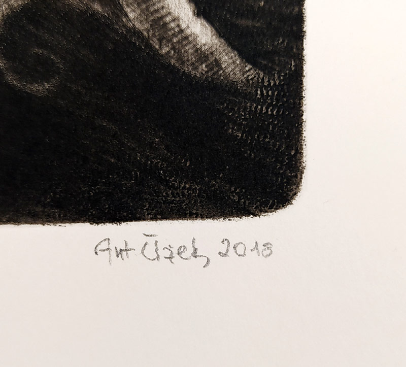 Čížek Antonín – Odysseus, mezzotinta a suchá jehla, č. 2/40, 2018