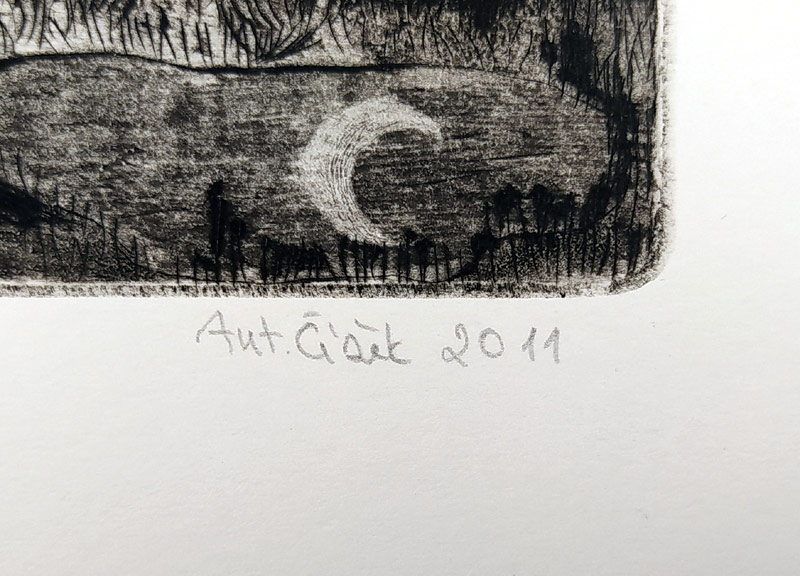 Čížek Antonín – Cernunnos, mezzotinta a suchá jehla, č. 2/30, 2011