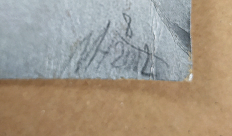 Husák Milivoj – Oheň, malba, papír, akryl, popel, 2022