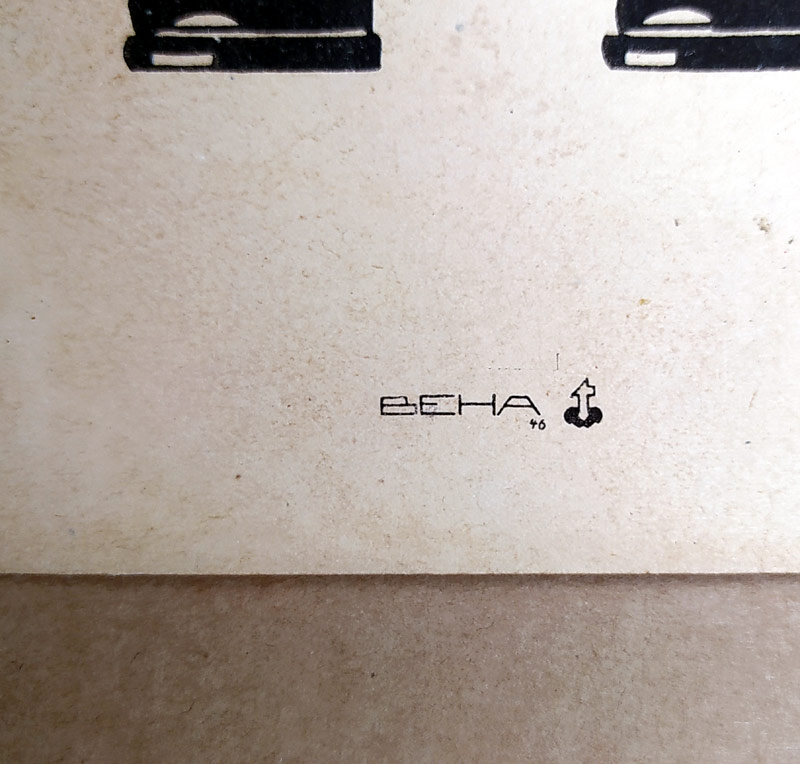 Beha – Oblékací panenka, Velikonoce, vystřihovánka na kartonu, barevná litografie, 1946