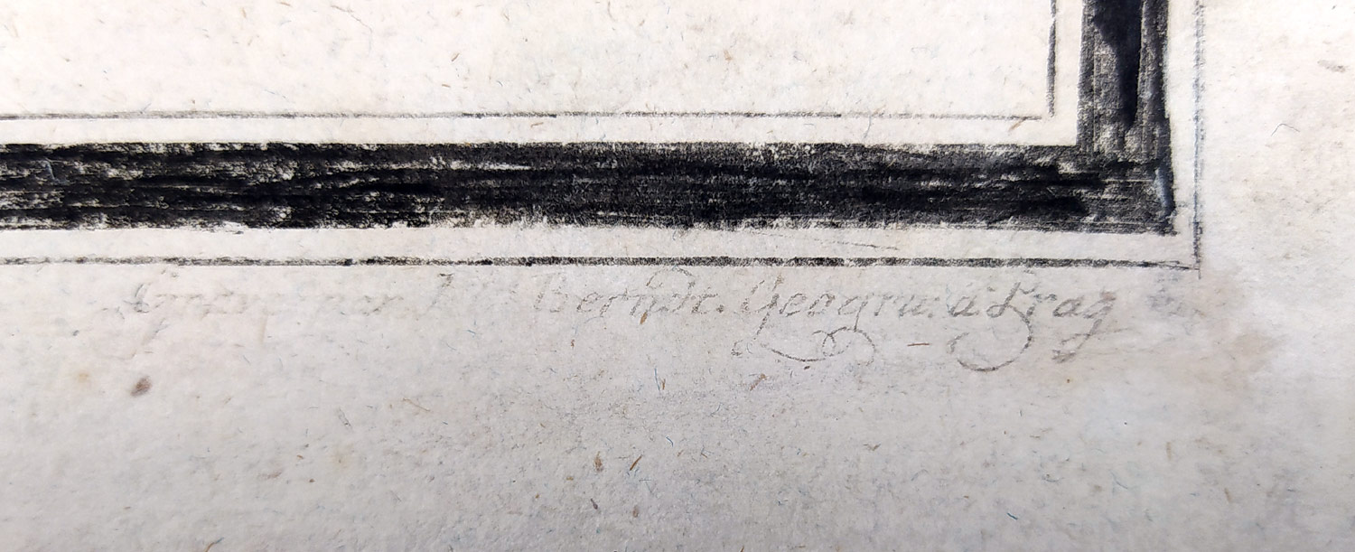 Budějovický a Táborský kraj – Antonín Elsenwanger, staře kolorovaný původní mědiryt, 1770