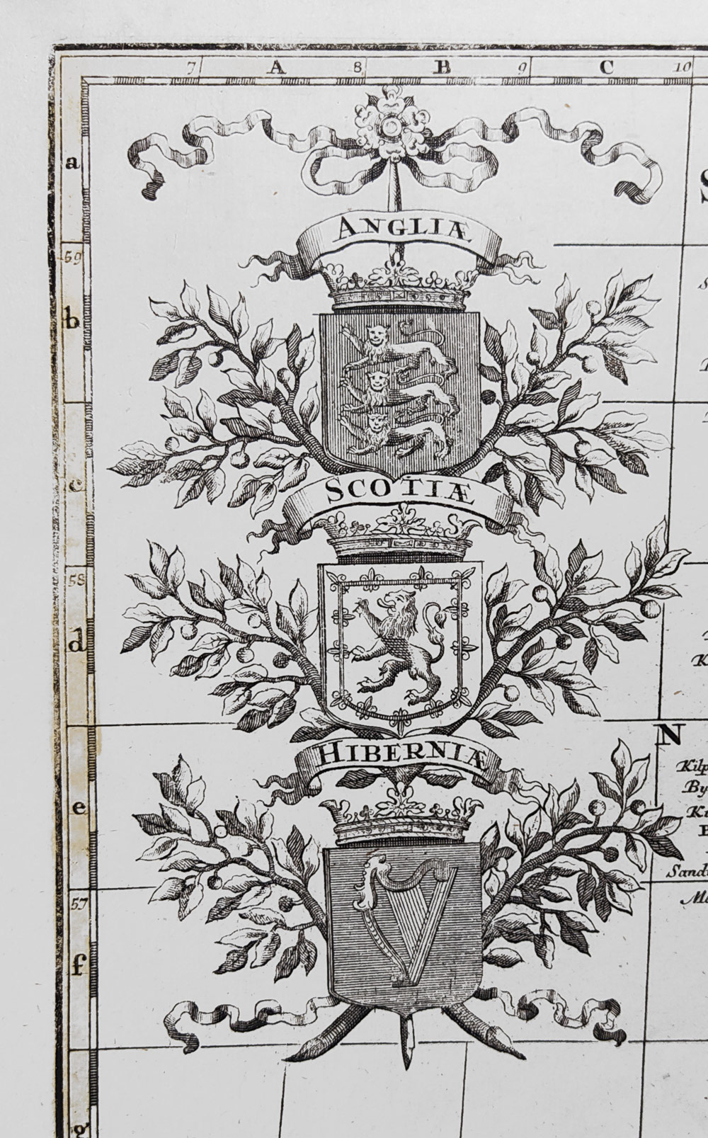 Velká Británie a Irsko – Matthäus Seutter, mapa, kolorovaný původní mědiryt, 1735
