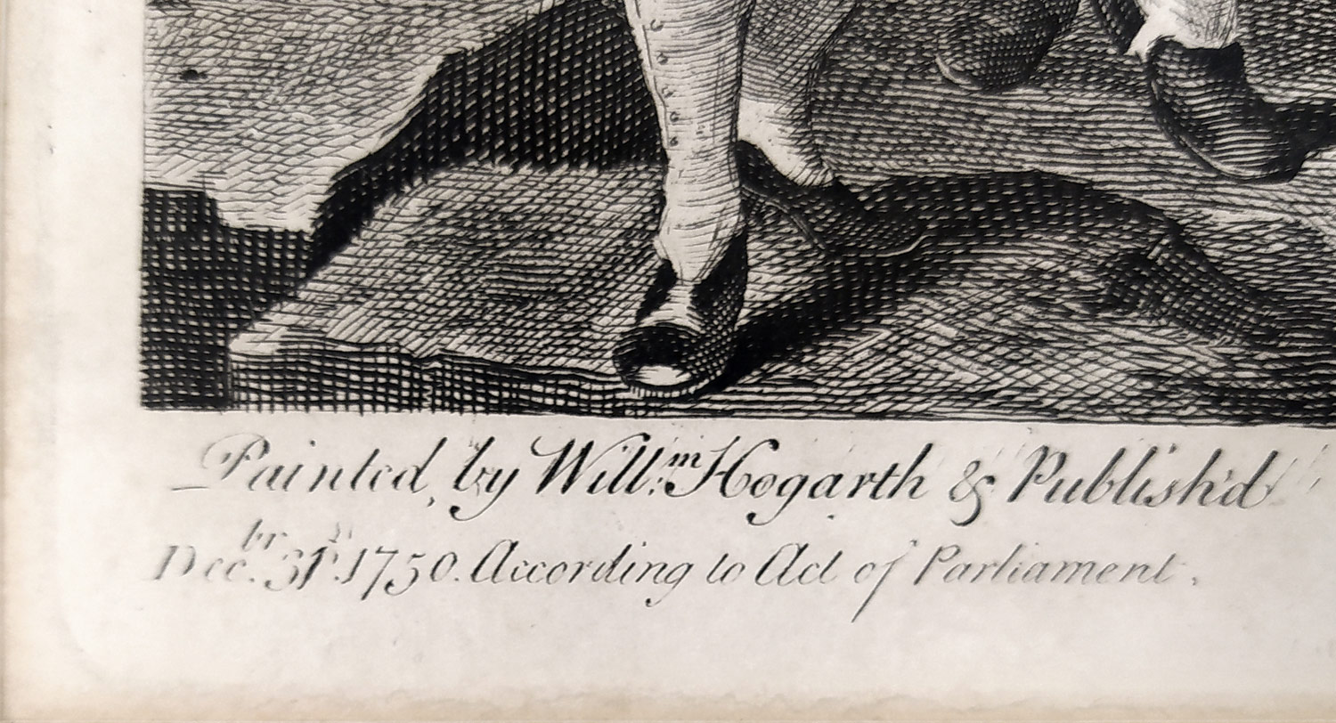 Hogarth, William – Luke Sullivan, Pochod do Finchley 1745, původní lept, 1750