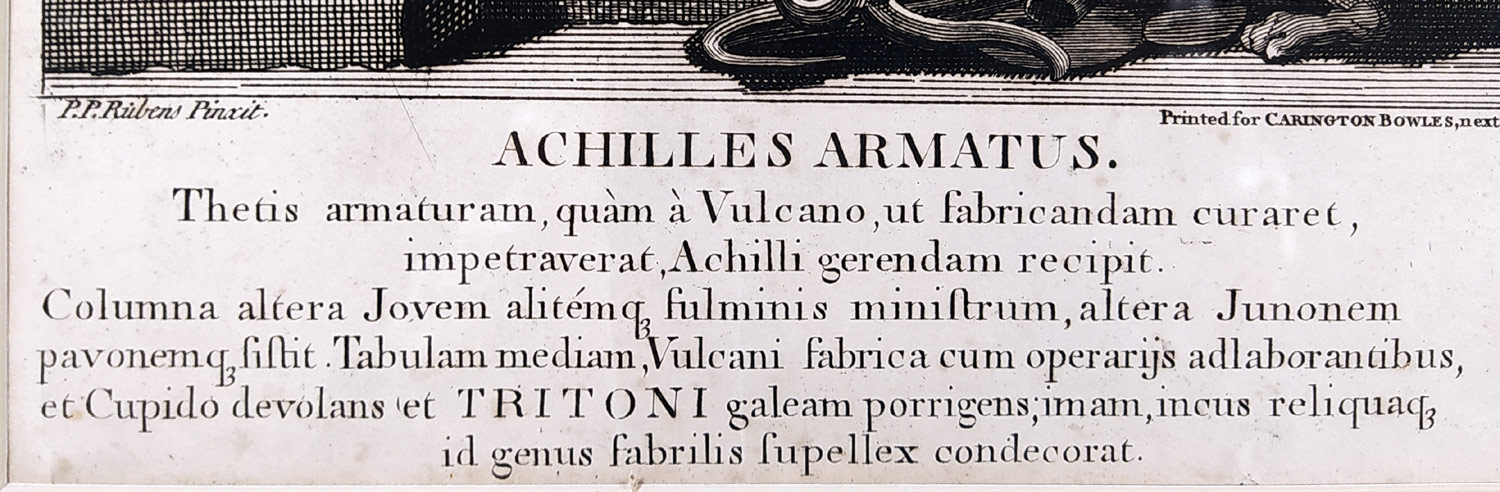 Baron Bernard – podle Rubense, Achilles Armatus, původní lept, 1767–1793