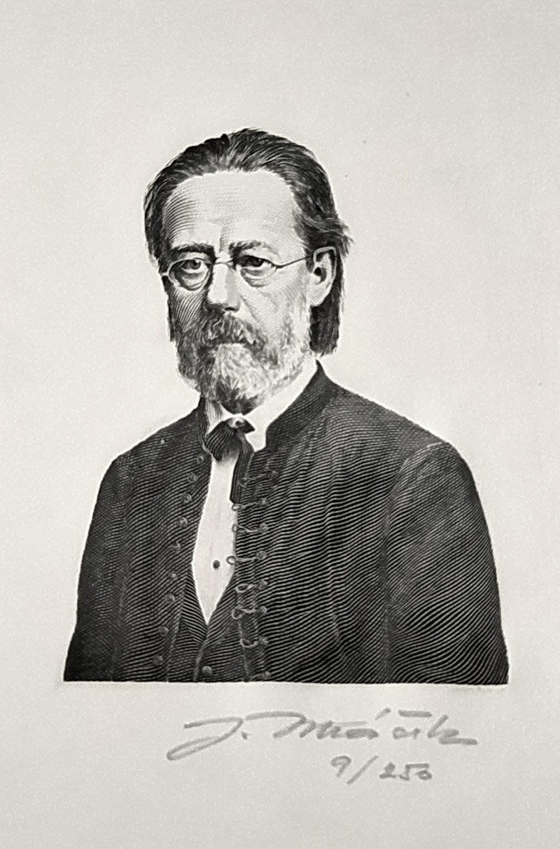 Mráček Jan, Fojtášek Bedřich, Švabinský Max – dva návrhy na bankovku 5000 Kčs, 1. 11. 1945, hlubotisk, 1984