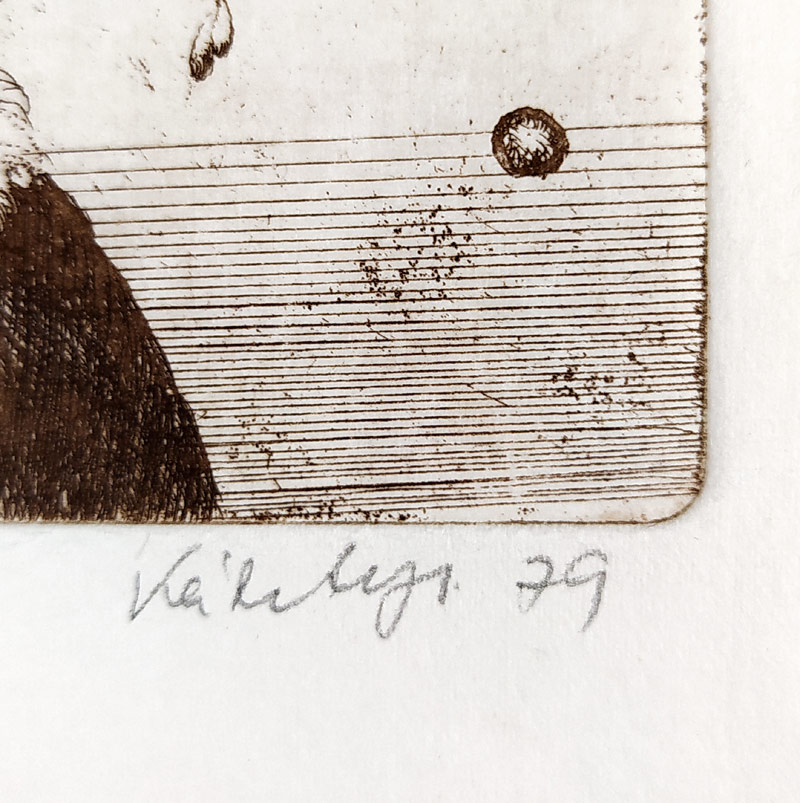 Kábrt Josef – Jaro, barevný zrnkový lept, č. 3/50, 1979