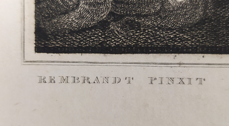Burnet John – podle Rembrandta, The Salutation, původní předleptaný oceloryt, 1813