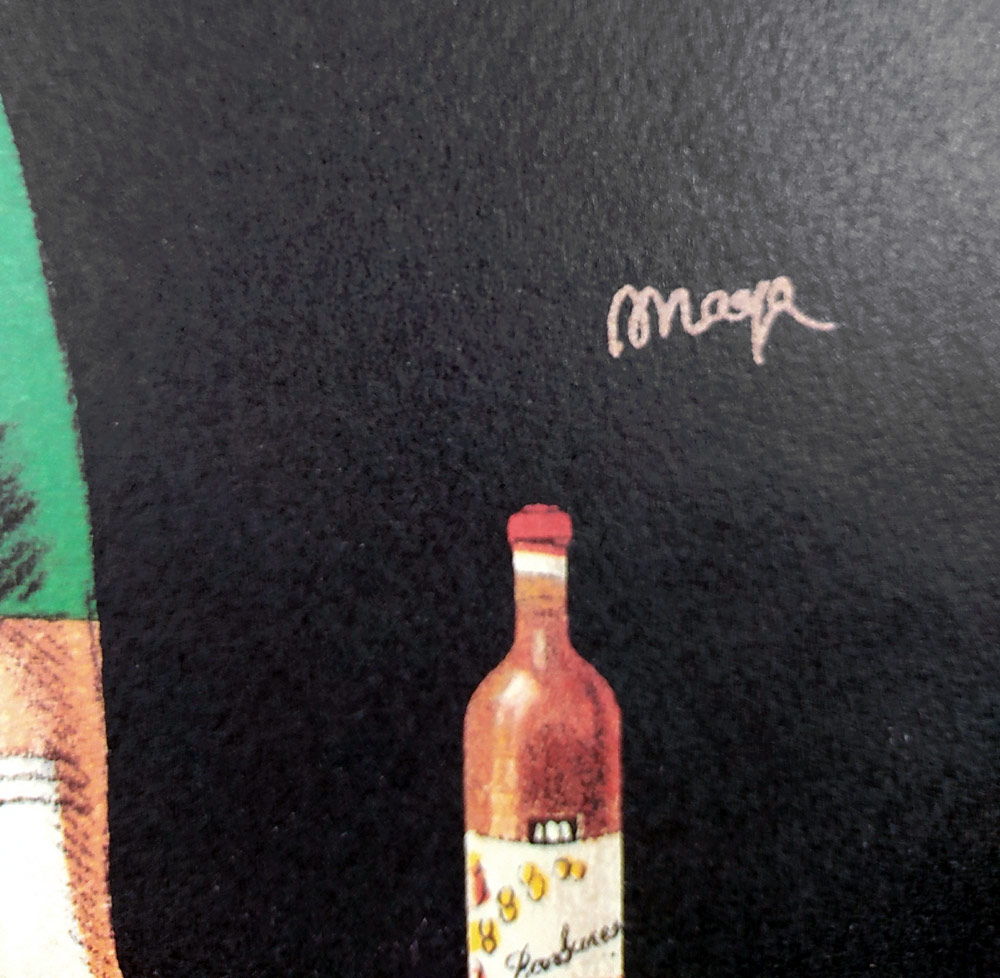 Maga, Ateliér Giuseppe Magagnoli – Barolo e Barbaresco Calissano, reklamní plakát, barevná litografie, po 1920