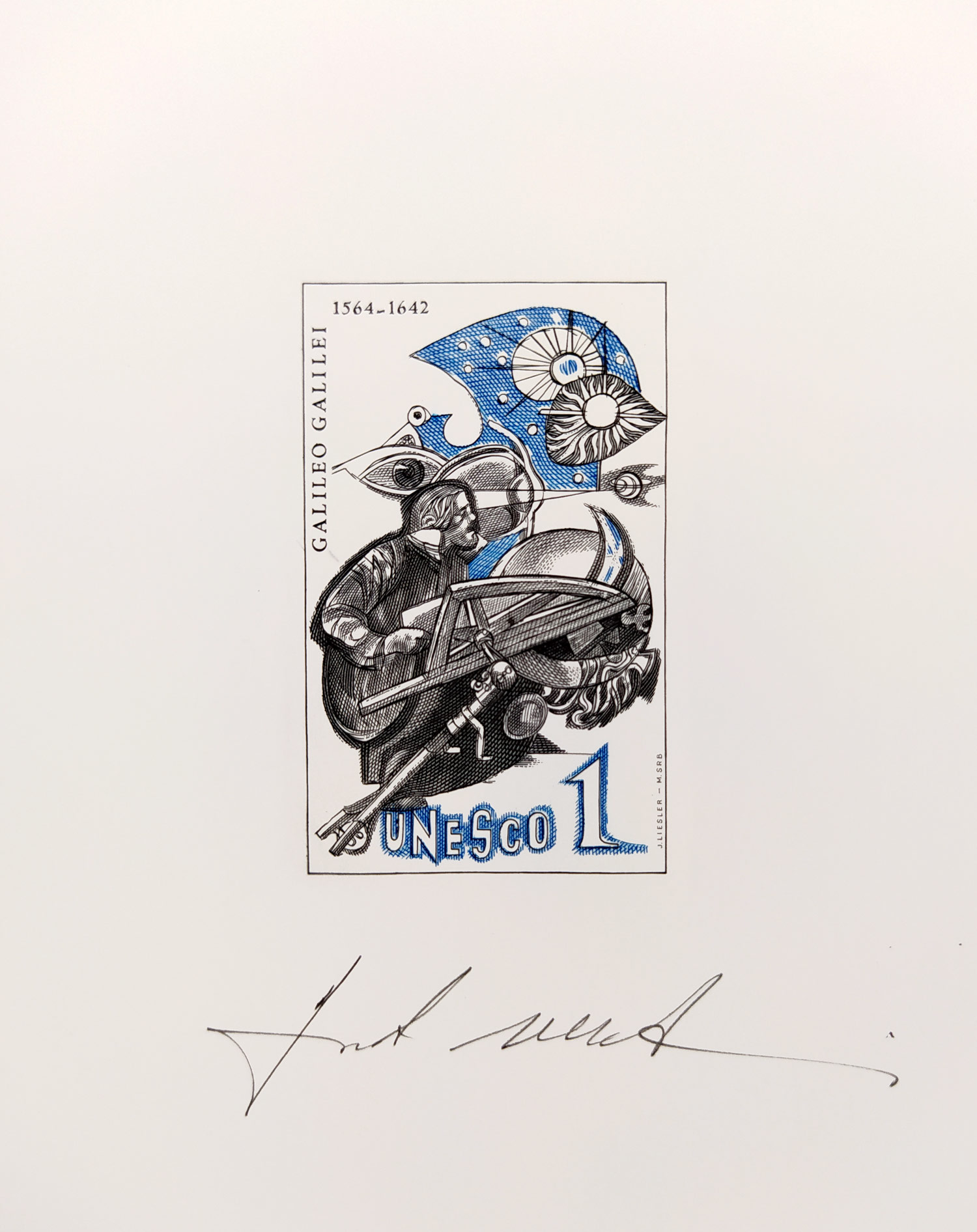 Srb Martin – 75 let Klubu českých filatelistů v Jihlavě, autorský tisk, původní oceloryty, 1998