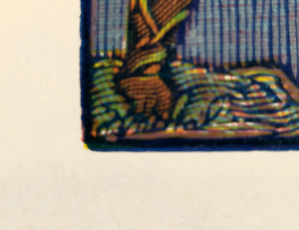 Váchal Josef – Místa harmonie a smíření, barevný dřevoryt, 1943