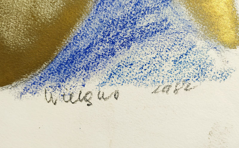 Wielgus Jindřich – Ženský akt, malba pastelem, 1982