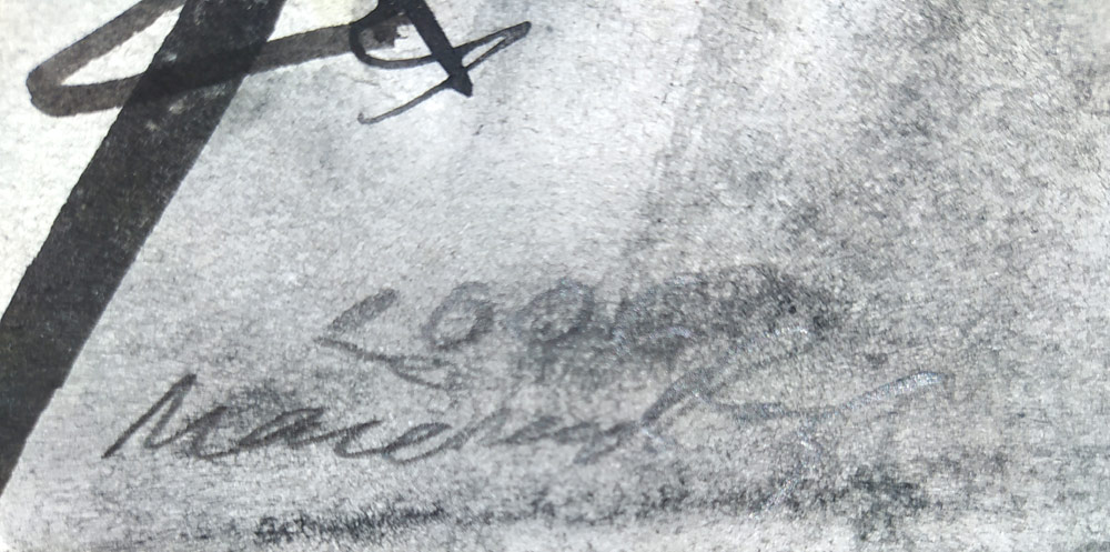 Načeradský Jiří – Ženy, oboustranná kresba tuší a akvarelem, 2006