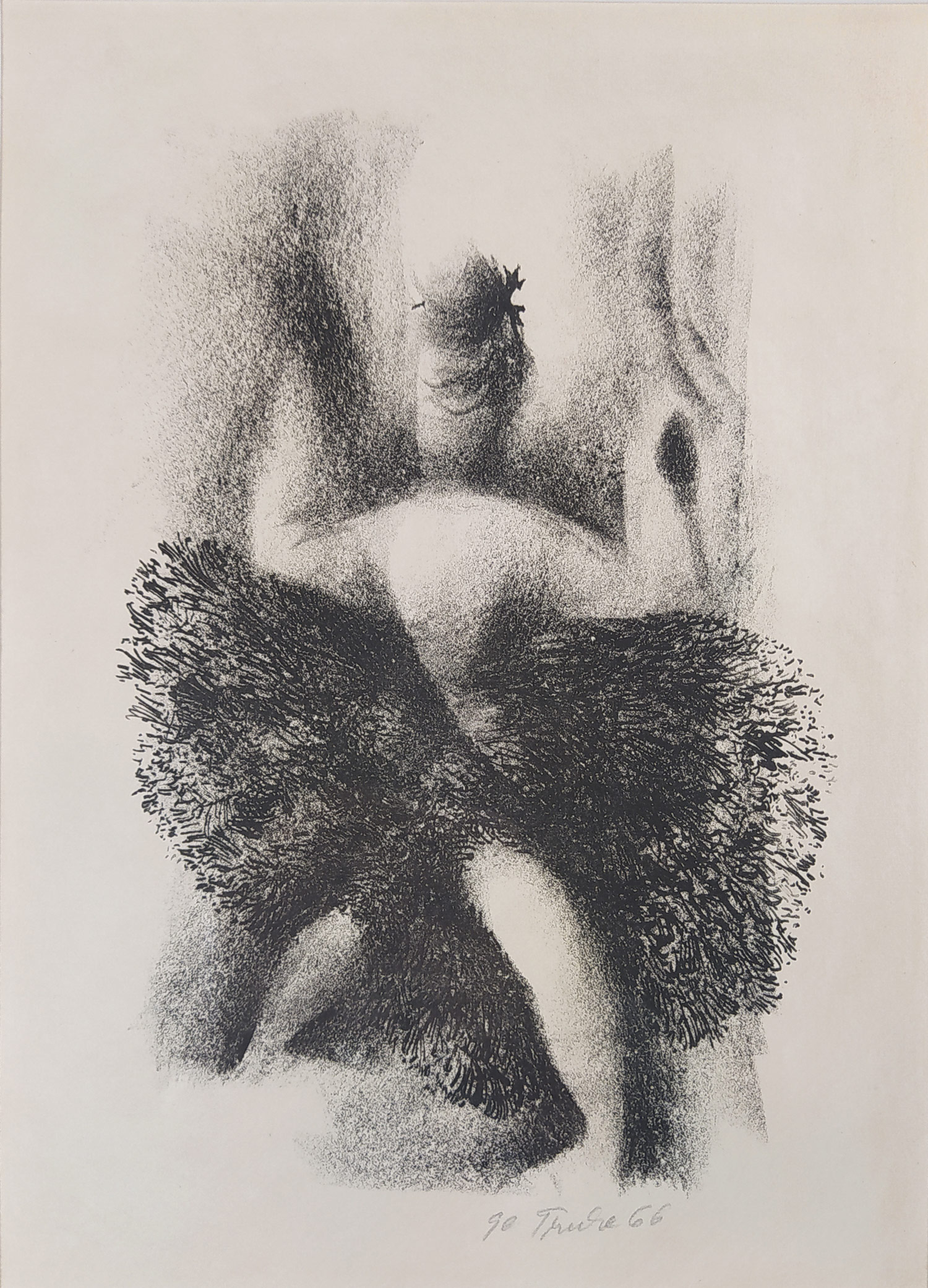 Trnka Jiří – Tanečnice, původní signovaná litografie, č. 90, 1966