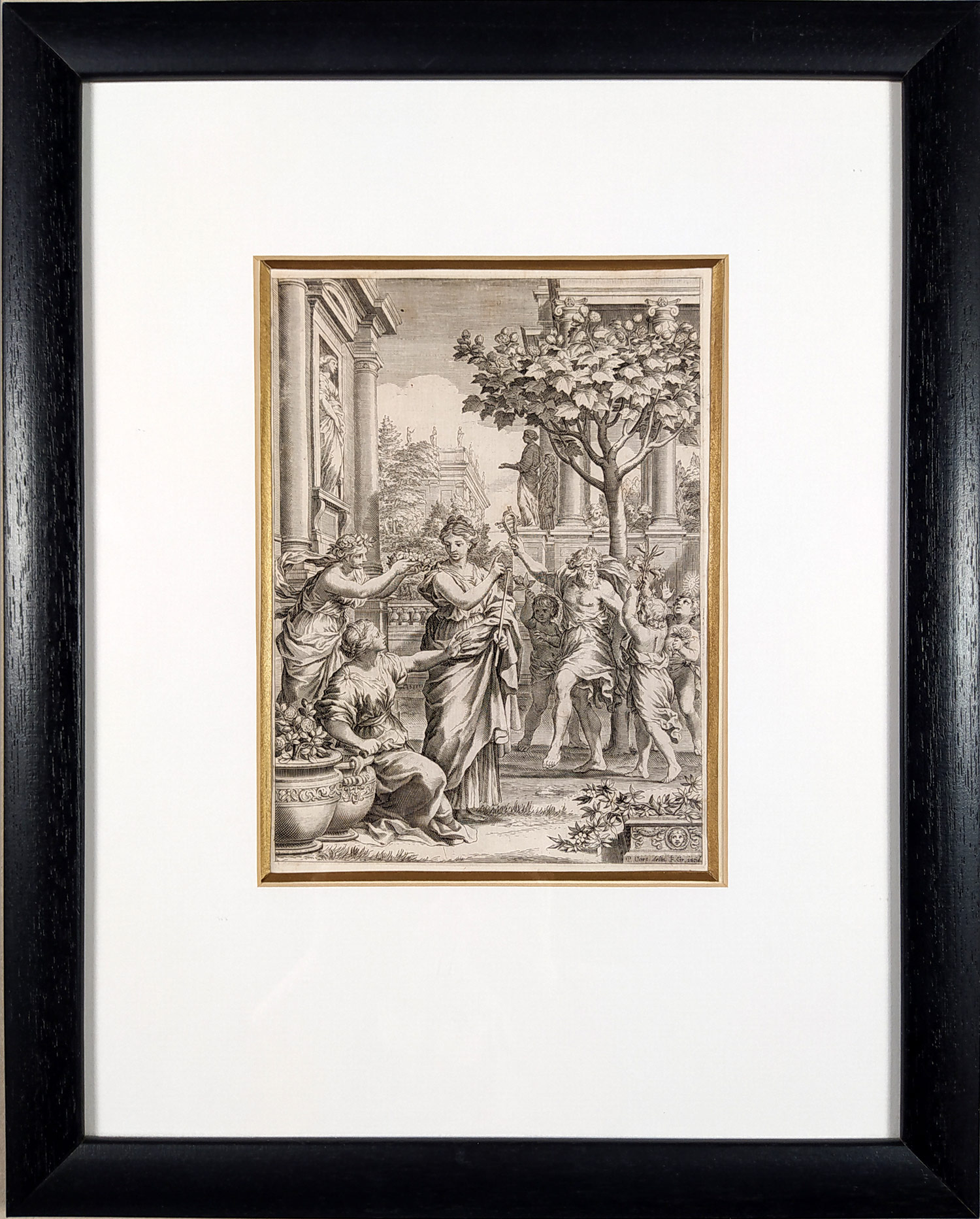 Greuter Johann Friedrich – Flora, podle Pietro da Cortona, dva mědiryty, 1633