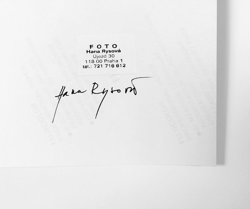 Rysová Hana – Václav Havel a Ladislav Smoljak, autorská fotografie, nedatováno