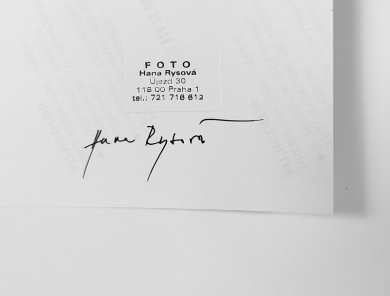 Rysová Hana – Václav Havel a Vlastimil Harapes, autorská fotografie, nedatováno