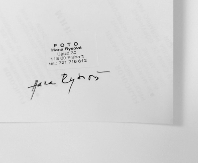 Rysová Hana – Ivan Wernisch, autorská fotografie, nedatováno