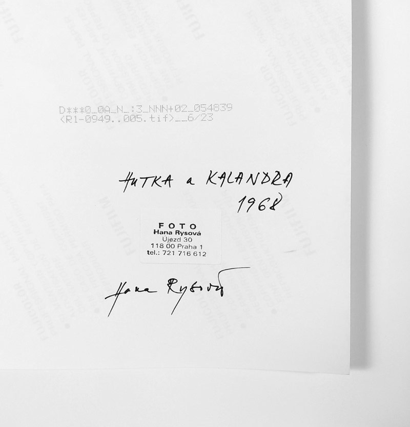 Rysová Hana – Jaroslav Hutka a Petr Kalandra, autorská fotografie, 1968