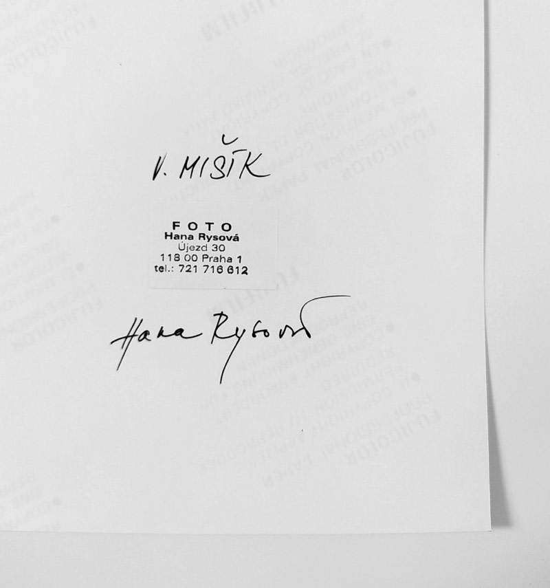 Rysová Hana – Vladimír Mišík, autorská fotografie, nedatováno