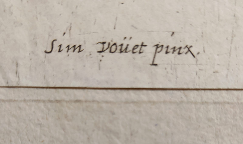 Dorigni Michel – Neptun a Amfitrité, původní lept s mědirytem, 1644