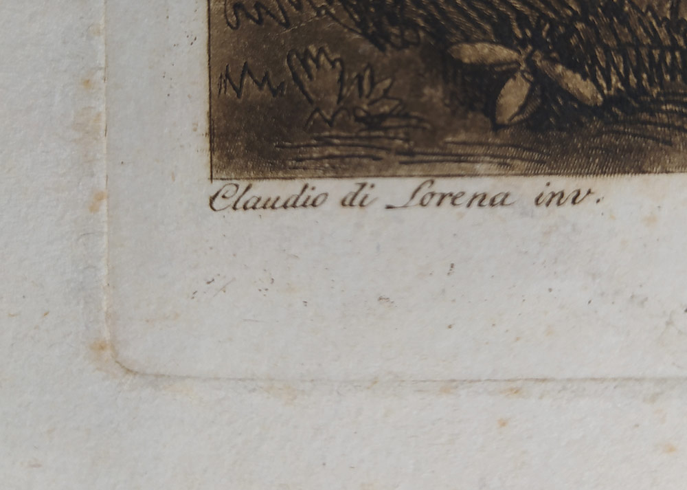 Lupton Thomas – Krajina s Ester blížící se k paláci Asveruse, původní lept s mezzotintou, 1825
