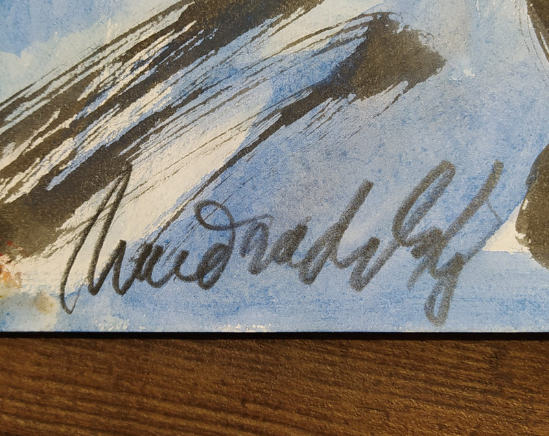 Načeradský Jiří – Oni, signovaná kresba tuší a akvarelem, nedatováno