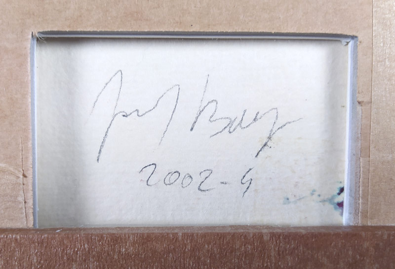 Bolf Josef – Myšák, ze série Obličeje, malba akvarelem, tuší a kvašem na ručním papíře, 2002–4