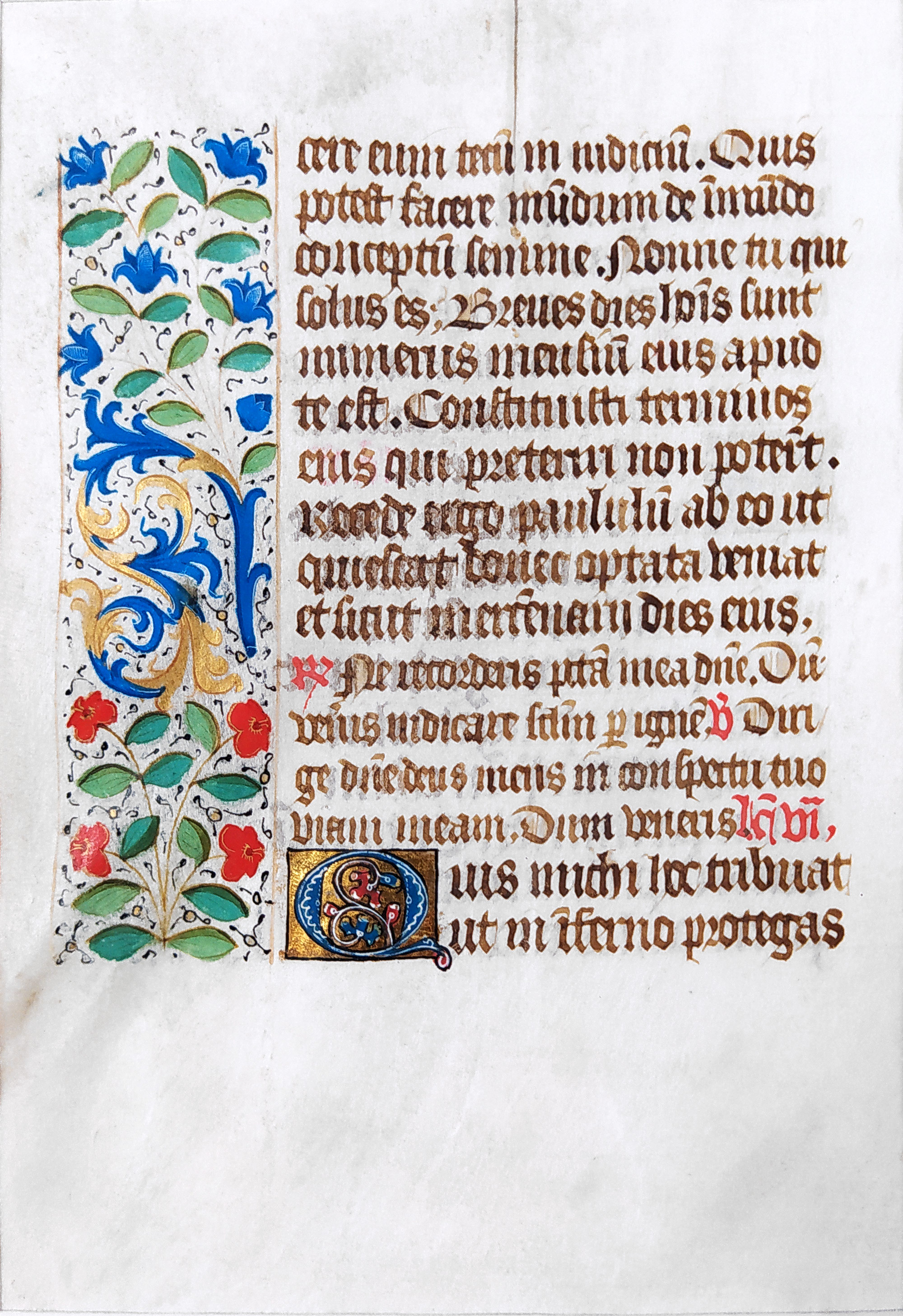 Kniha hodinek – latinský manuskript, malba na pergamenu, zlaceno, ca 1500