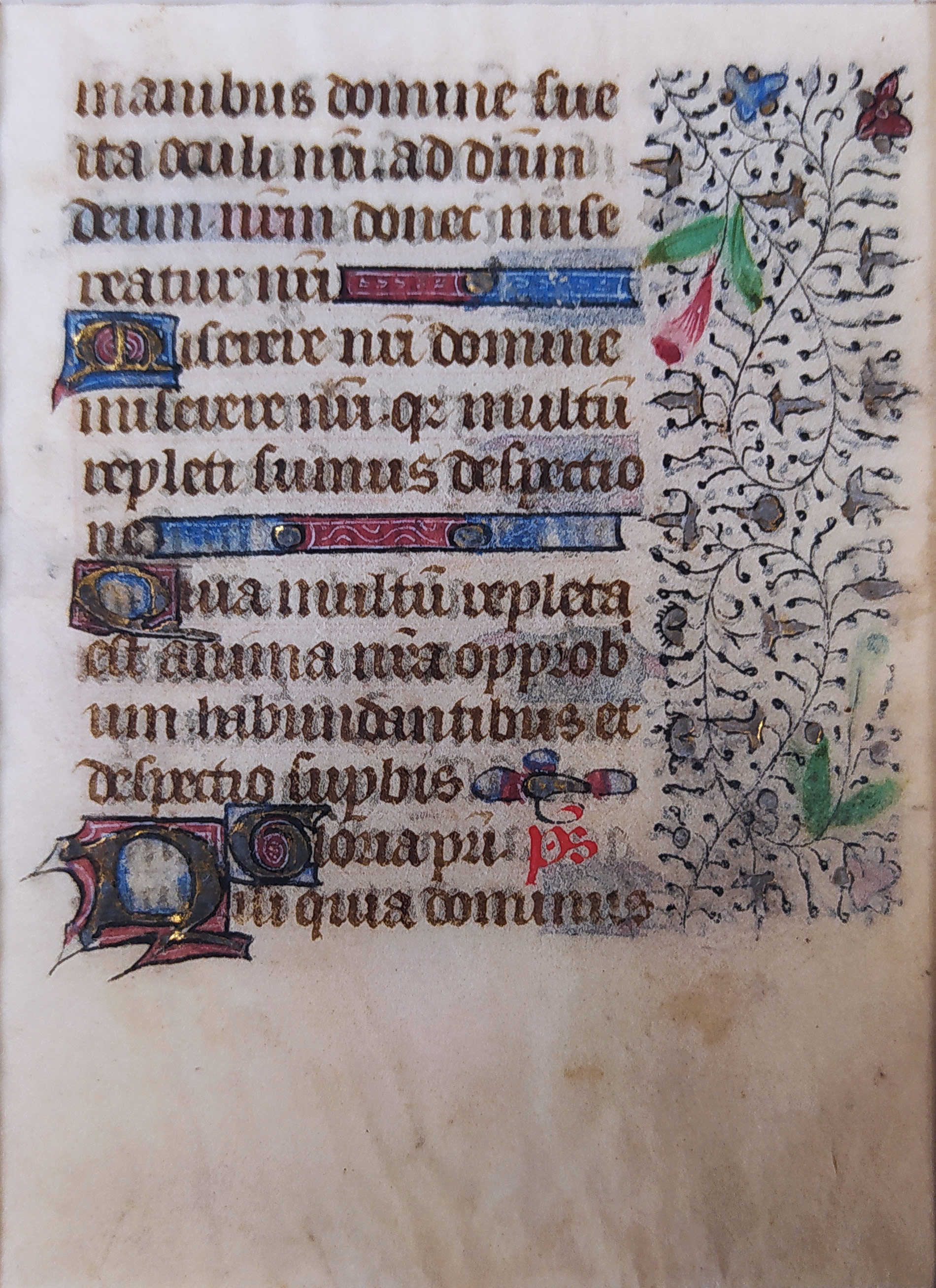 Kniha hodinek – latinský manuskript, malba na pergamenu, zlaceno, ca 1500