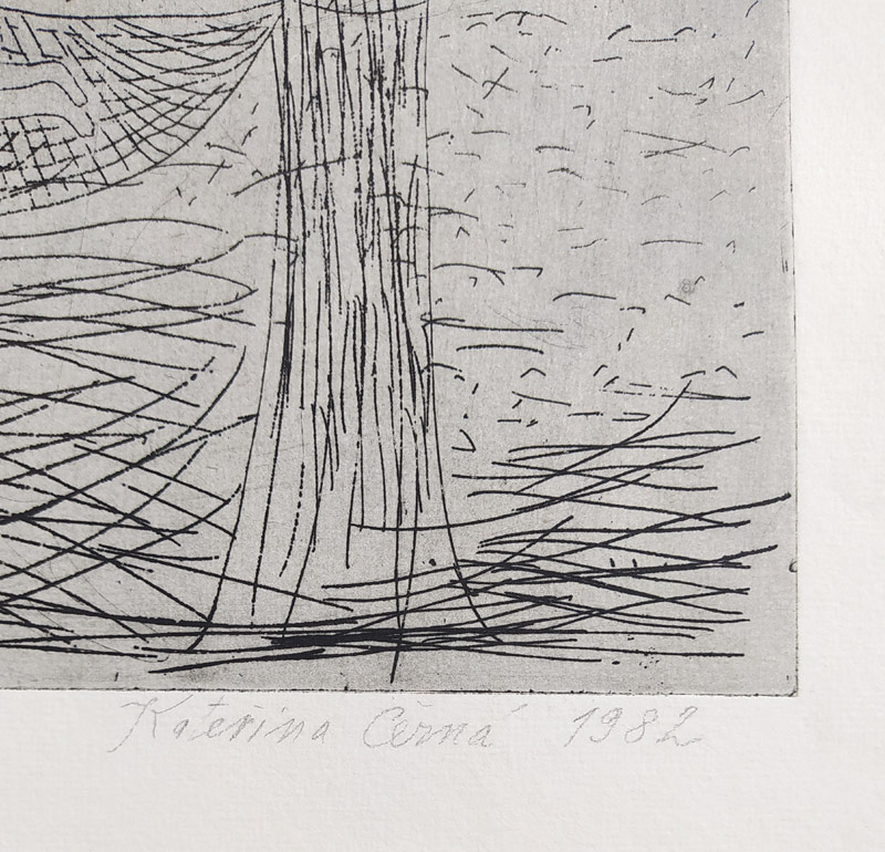 Černá Kateřina – Velká houpačka, lept, č. 5/25, 1982