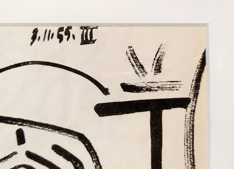 Picasso Pablo – Atelier „La Californie“, Cannes 3. 11. 1955, barevná litografie, 1955