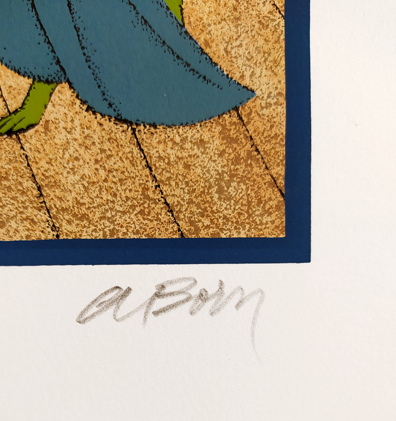 Born Adolf – Veselý cirkus, signovaná barevná serigrafie, autorský tisk, ca 2010