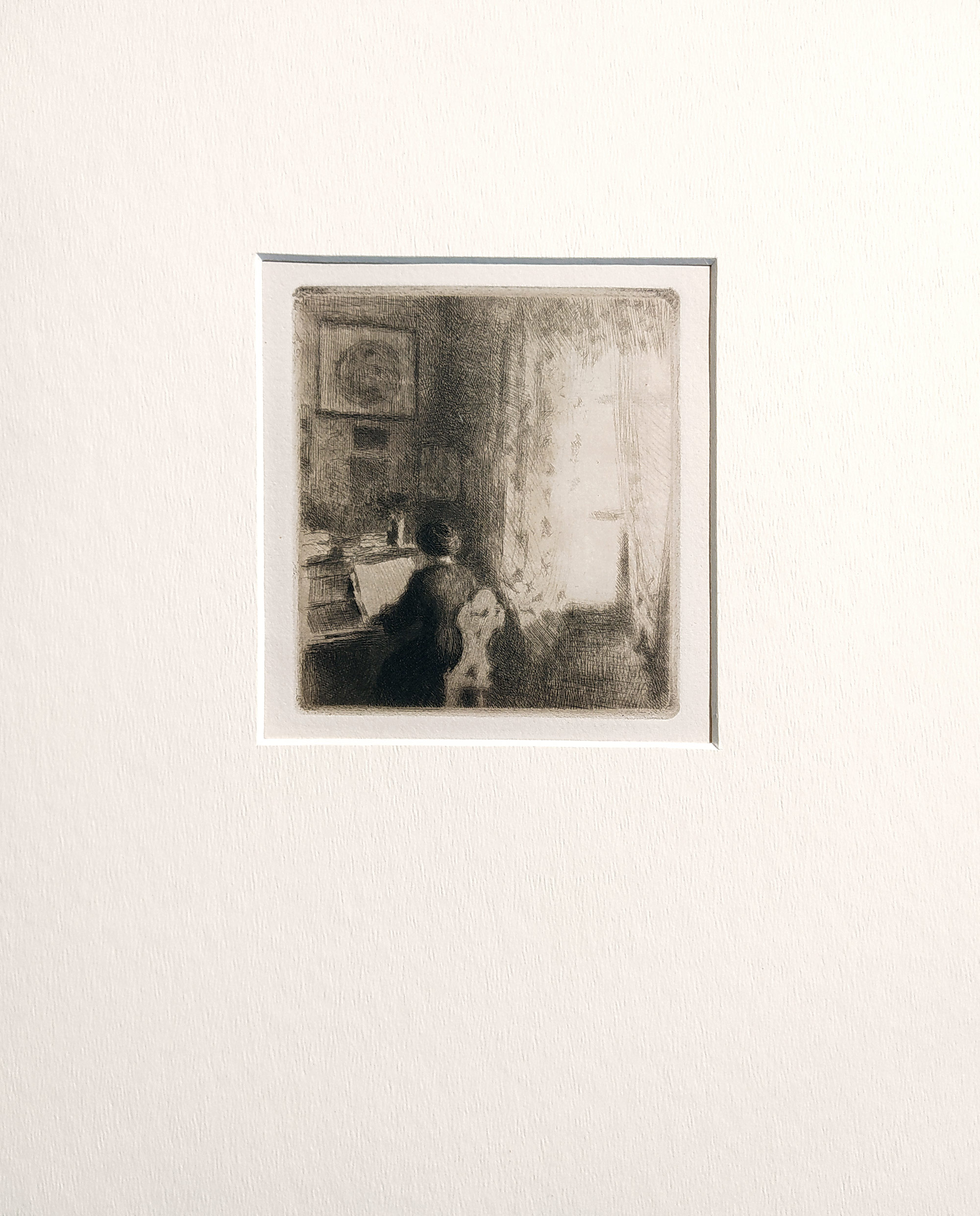 Švabinský Max – U klavíru, původní lept, 1907