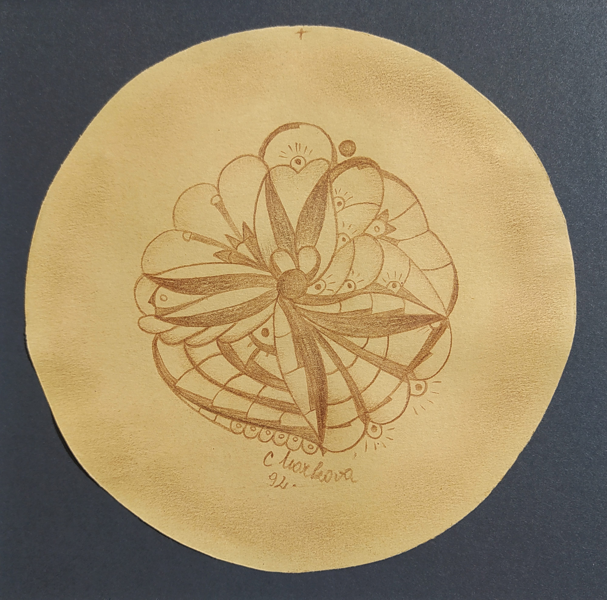 Marková Cecílie – Medijní malba, suchý pastel, 1992