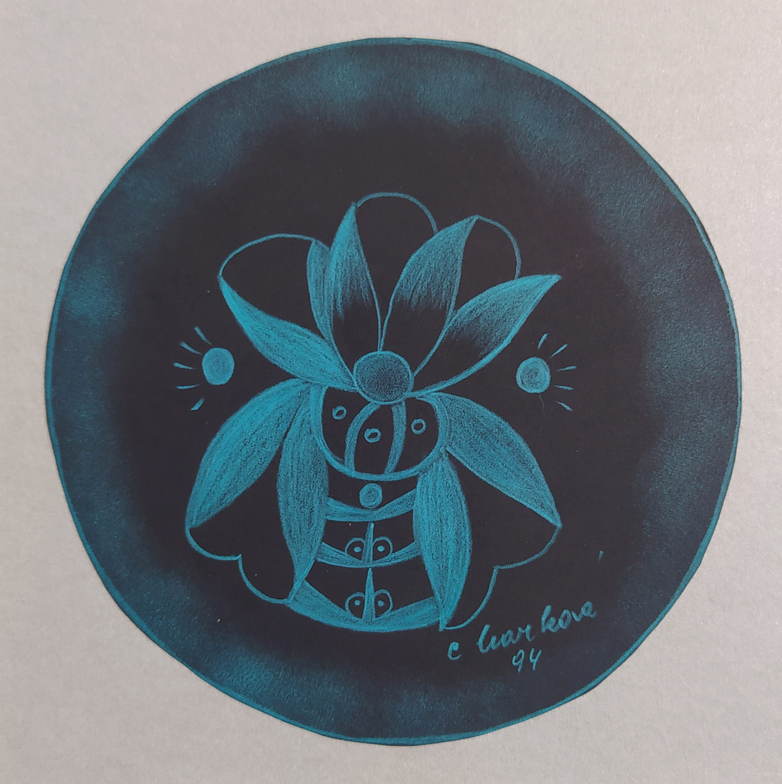 Marková Cecílie – Medijní malba, suchý pastel, 1994