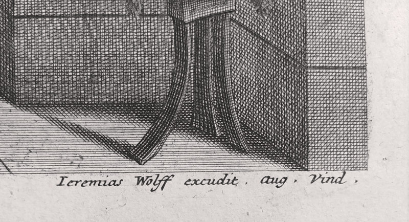 Wolff Jeremias – Mojžíš si bere Zeforu, mědiryt, ca 1690