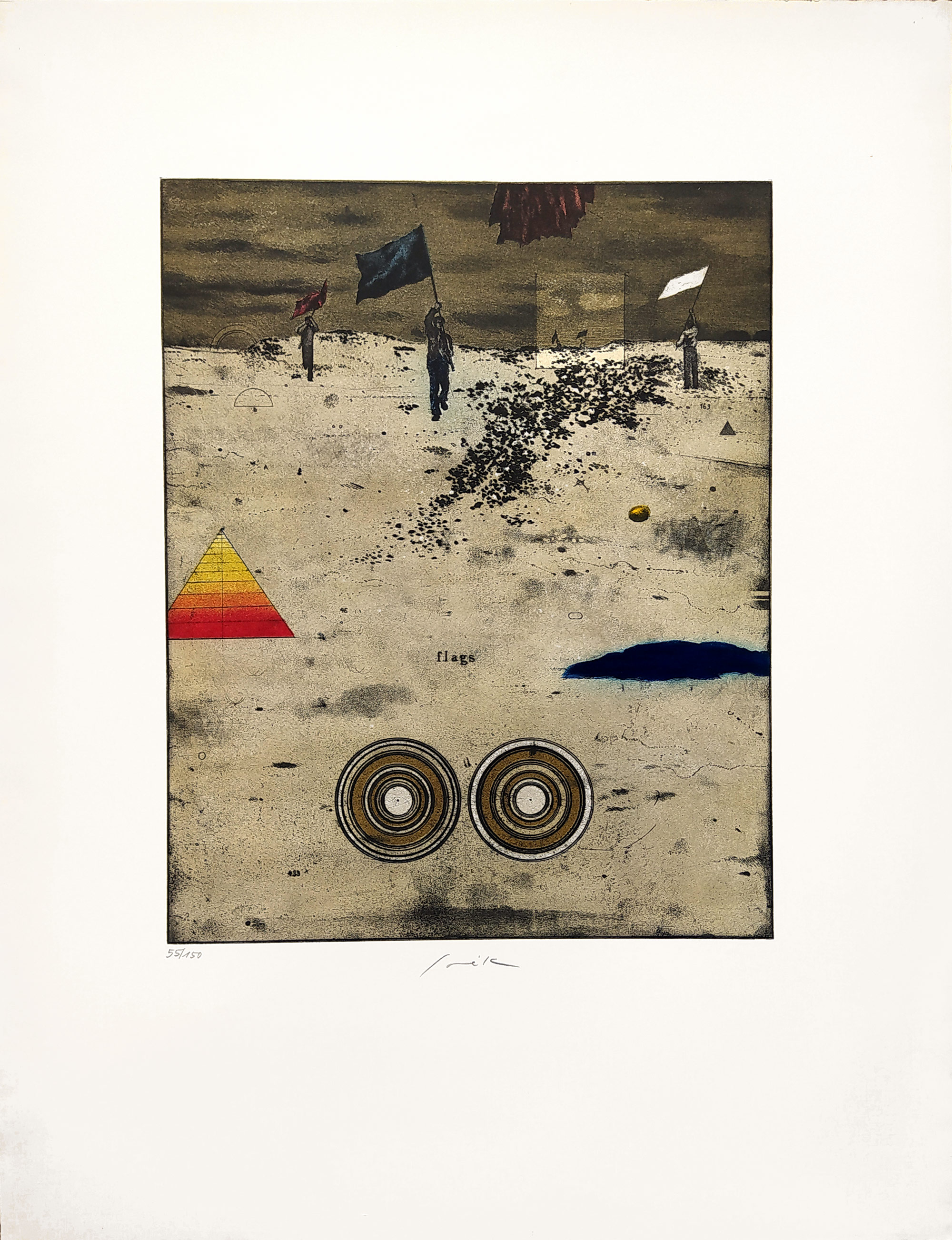 Sovák Pravoslav – Bez názvu, původní lept a vernis mou, č. 55/150, 1974