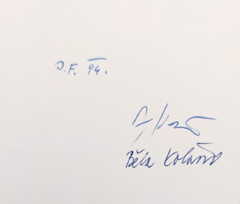 Kolář Jiří – PF 1984 Jiří a Běla Kolářovi, barevný tisk, 1983