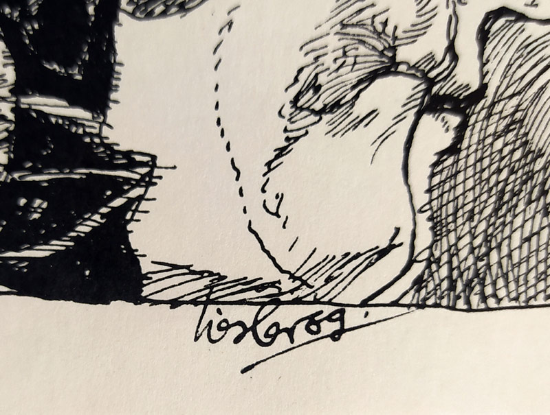 Liesler Josef – Muži, původní litografie, 1969