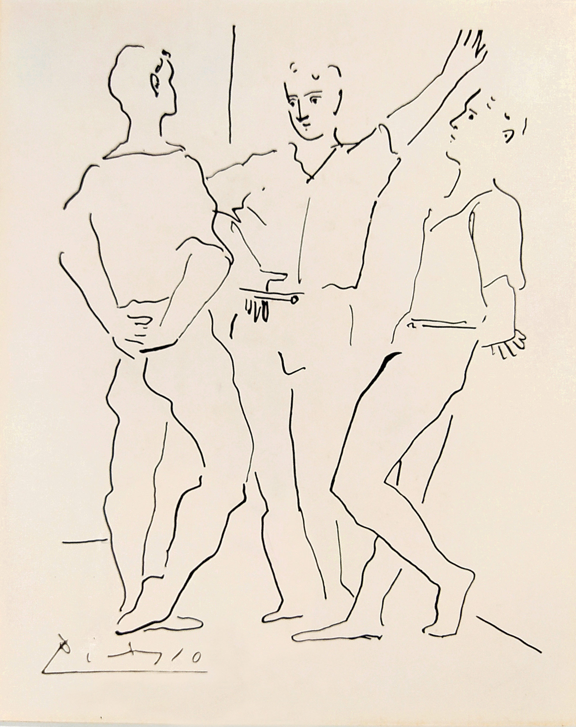 Picasso Pablo – Les Trois Danseurs, Ruský balet, lept, (1940)