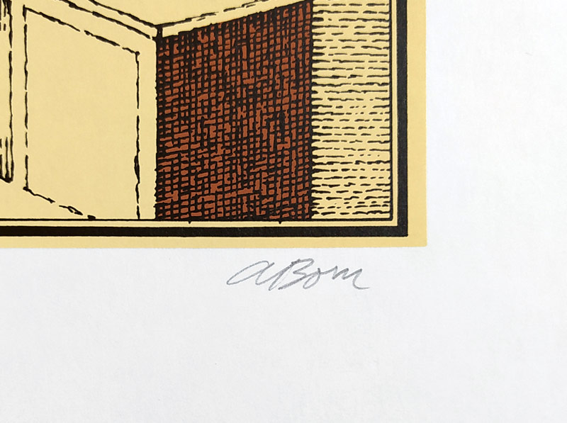 Born Adolf – Typografia včera a dnes, signovaná barevná serigrafie, autorský tisk, nedatováno