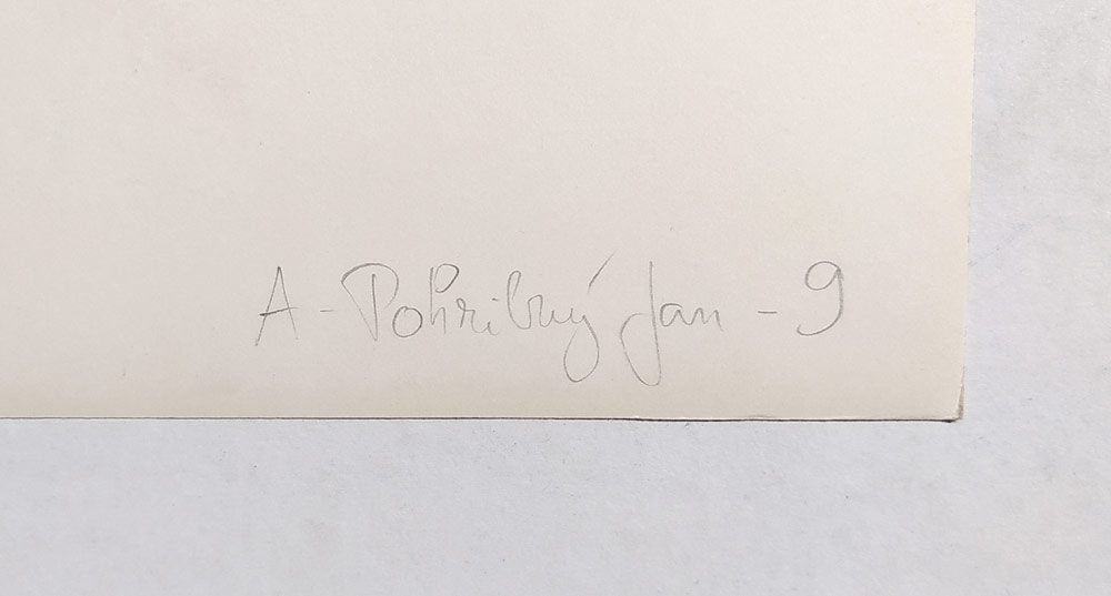 Pohribný Jan – Krajina 9, signovaná autorská fotografie, 1986