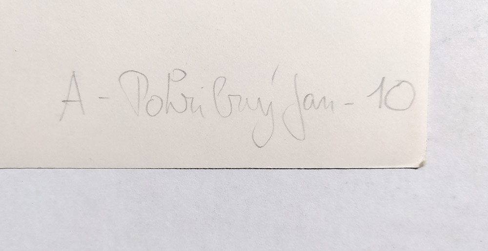 Pohribný Jan – Krajina 10, signovaná autorská fotografie, 1986