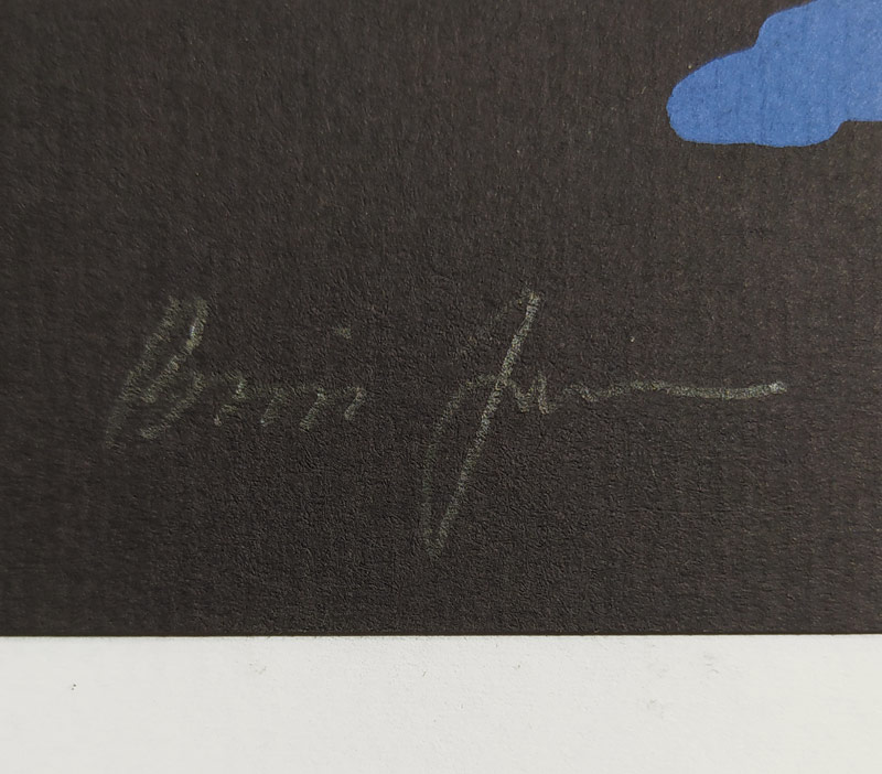 Jirků Boris – Plovoucí loď VŠUP, barevná serigrafie s špendlíkem školy, č. 7/50, 2006