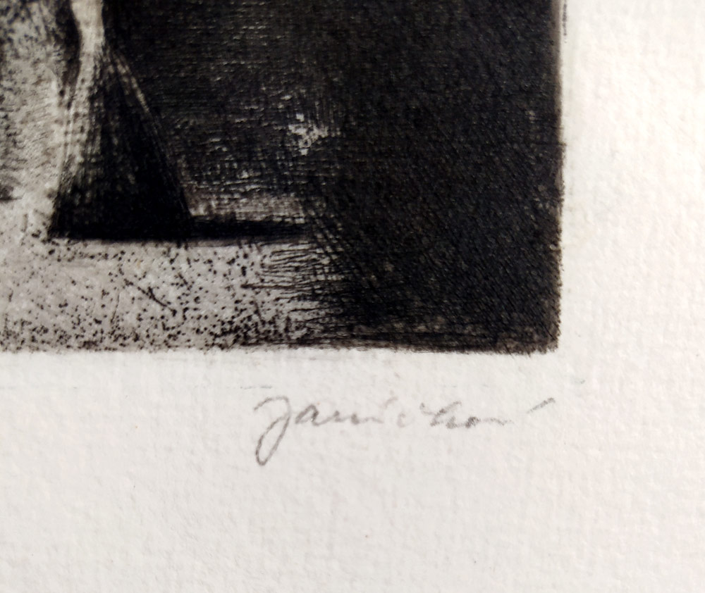 Janíčková Eva – Nedělní odpoledne v parku, barevný lept, č. 113/150, 2002